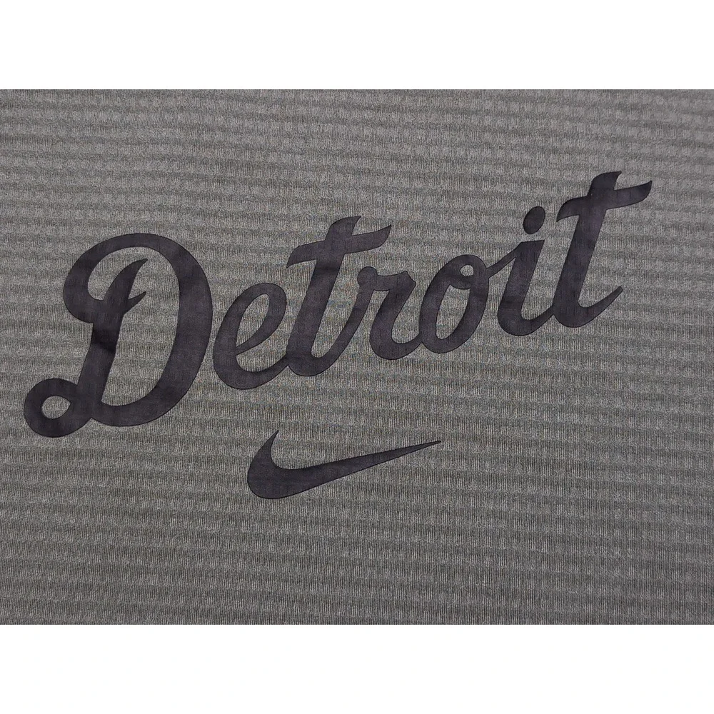 NIKE Detroit Tigers Long Sleeve Thermal Shirt MLB Team Issue XXL Waffle Knit